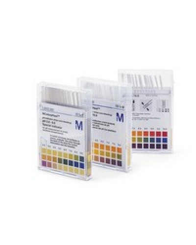 pH-indicator strips pH 0 - 6.0 non-bleeding pH 0 - 0.5 - 1.0 - 1.5 - 2.0 - 2.5 - 3.0 - 3.5 - 4.0 - 4.5 - 5.0 - 5.5 - 6.0 MQuant®